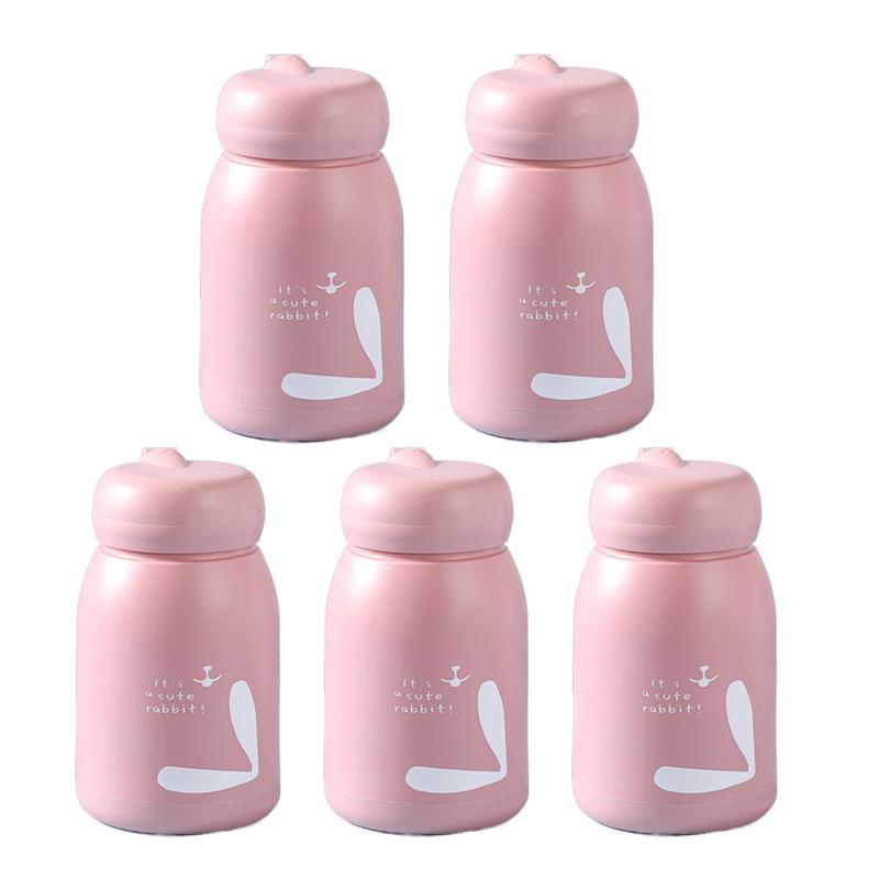 5/10Pcs Rabbit Tumbler Hot And Cold Tumbler Souvenir Glass Cup Thumbler Cup Leakproof Water Bottle Mug Drinkware