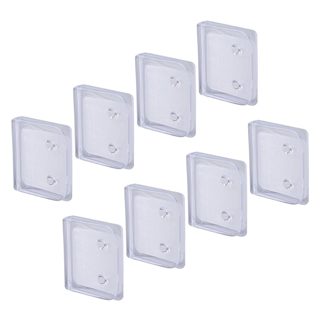 2/4/8Pcs Clear Shower Liners Curtain Clip Windproof Self Adhesive Shower Splash Guard Holder Clamps Bathroom Accessories