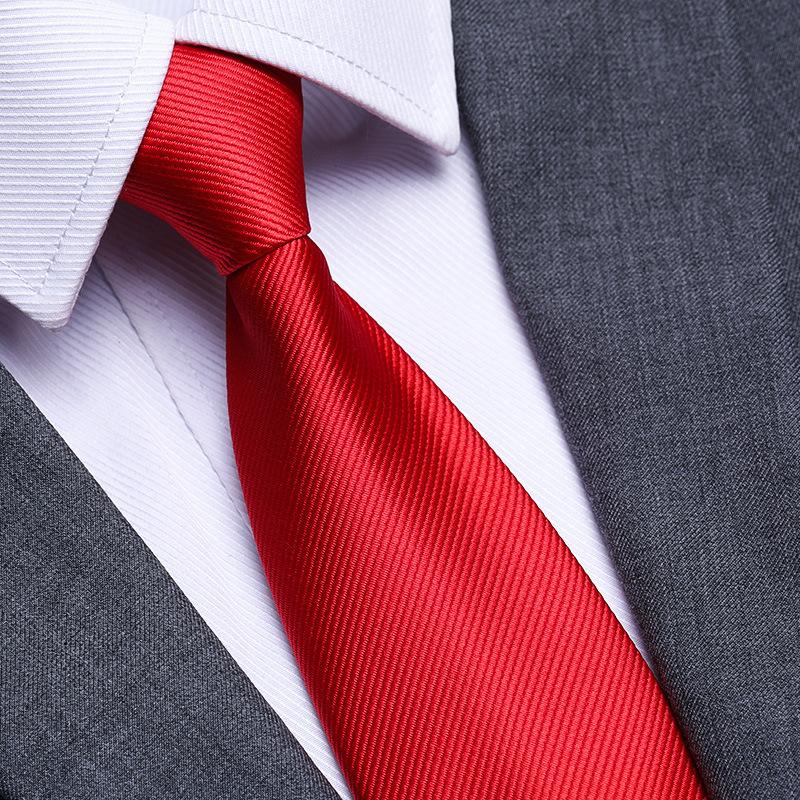 Married Men'S Red Zipper No-Tie Formal Tie Business Black Professional Groom Korean Version One-Pull Tie