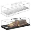 Rectangular Cake Display Box with Clear Lid Acrylic Cake Box Cake Container Cake Storage Tray for Home and Commercial
