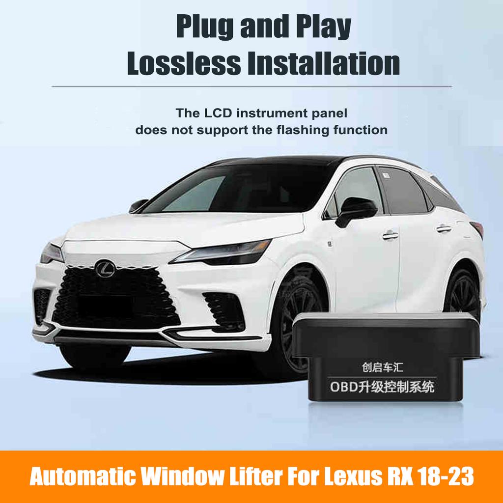 For Lexus ES NX LX UX RX RZ OBD Automatic Window Lifter One-Click Auto Window Up&Down Window Closer Vehicle Locking Plug & Play