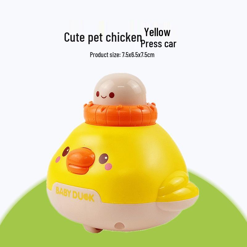 Children's Cute Pet Dinosaur, Chick, and Cow Inertial Animal Car Toy
