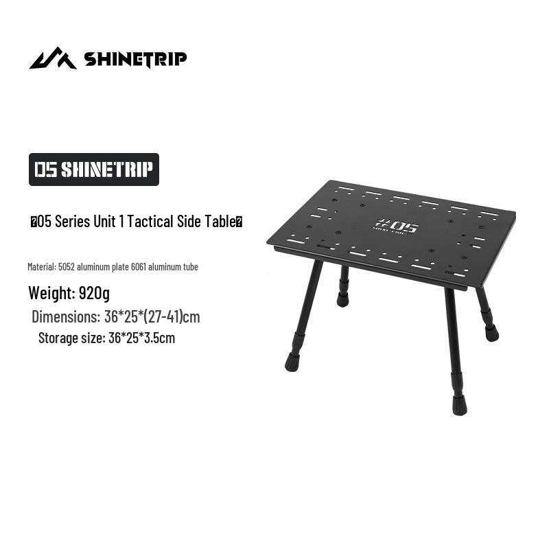 ShineTrip Mountain Fun Folding Camping Table with Detachable Storage Unit