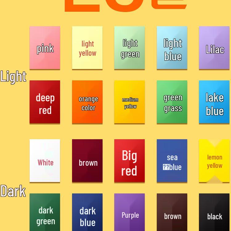 A4 Colored Thick Cardstock for DIY Crafts & Drawing, Kindergarten Large Sheets