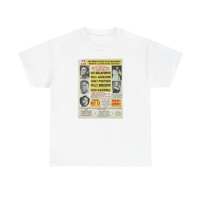 Vintage Unisex T-shirt Tee Shirt Aid Southern States Sit-In Movement Martin Luther King