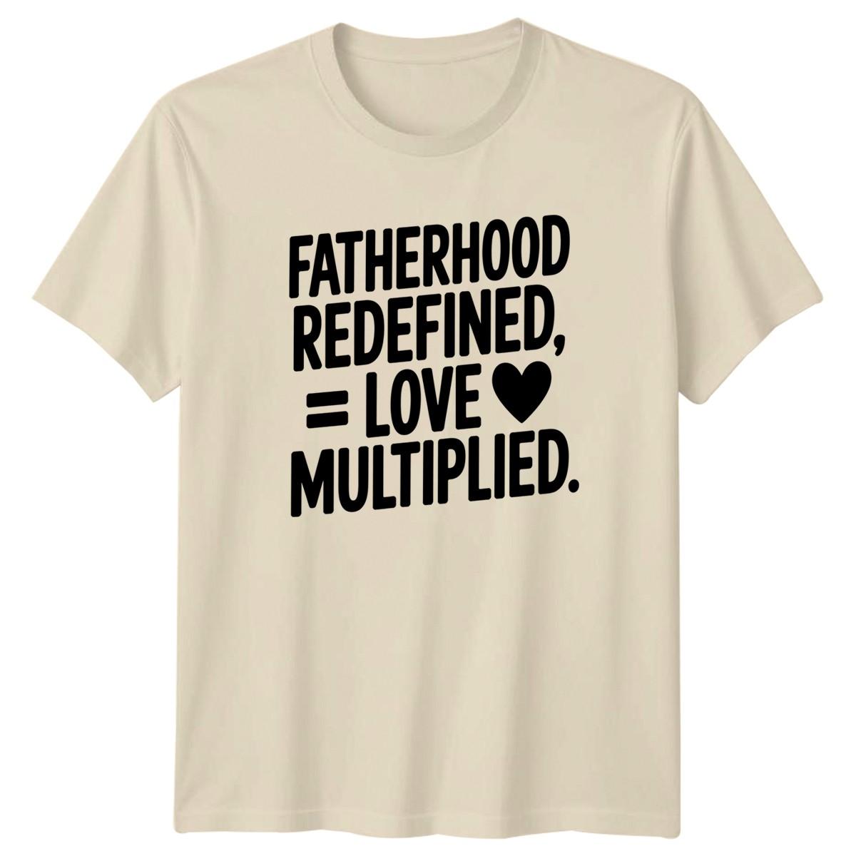 Fatherhood Redefined Love Multiplied Mens T-Shirt Fatherhood Parenting XXL