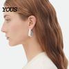 Durable Earrings 1 Pair Chunky for Women, Polished Comfortable Geometric Dangle Earrings, Large Statement Jewelry