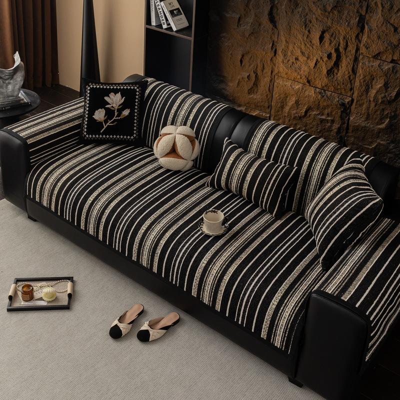 

Chenier Premium Sofa Cushion New Light Luxury Four-Season Universal Non-Slip Leather Seat Cushion Cover Cloth Towel 70*70cm