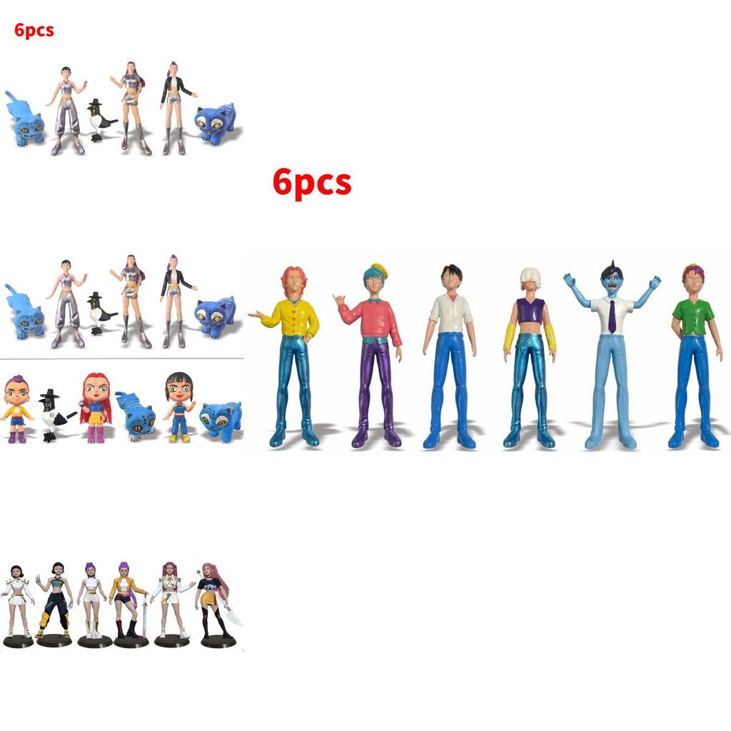 Kpop Demon Hunters Pvc Game Figure Model Collectible Desktop Decor For Fans