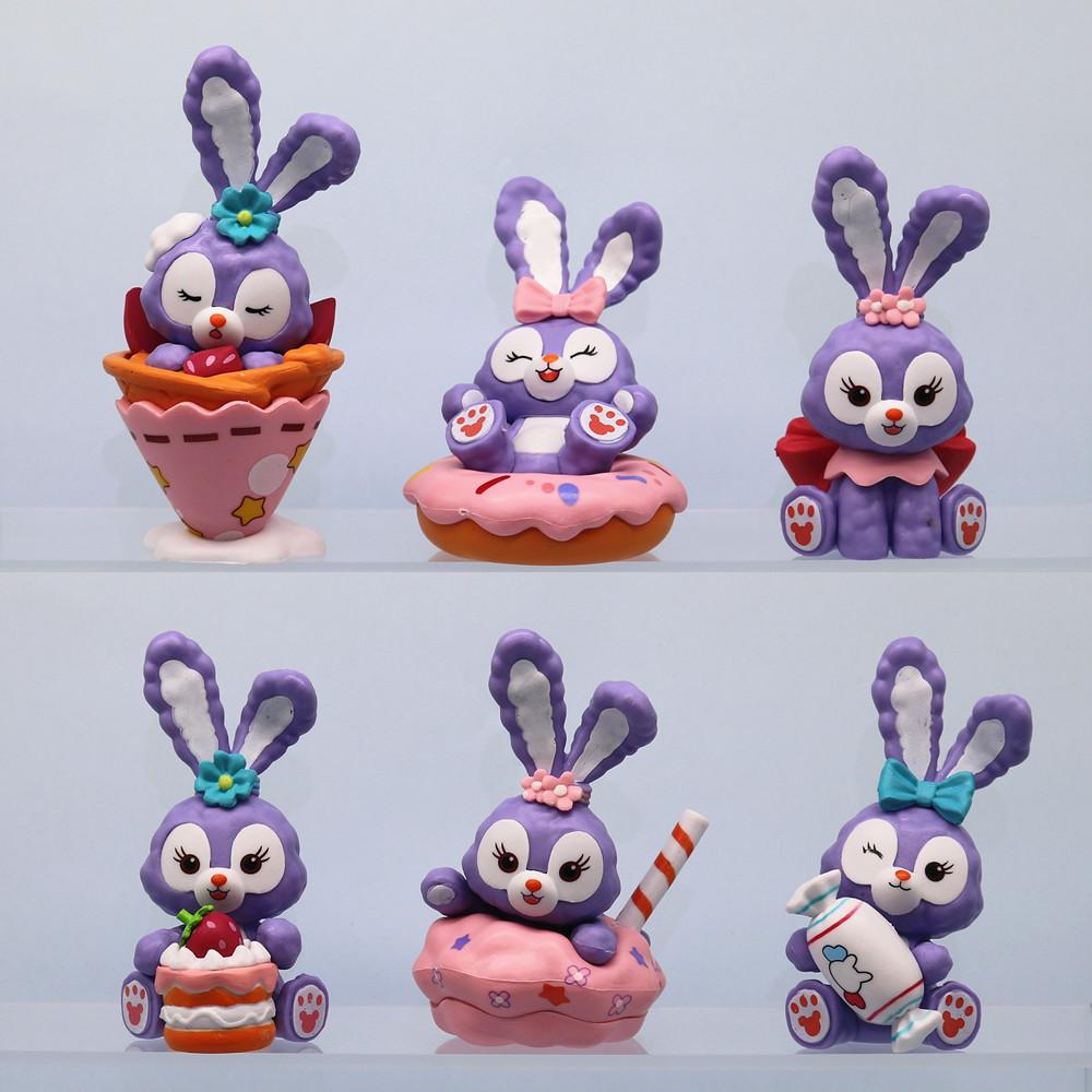 

Cartoon 6 Stellalou Doll Rabbit Gift Decorated With Pvc Material For Tea Party