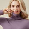 Women's Winter High Collar Elastic Turtleneck Sweater Tops Blouse Undershirts Long Sleeve T-Shirts For Women Thermals Pullovers Formal Clothes