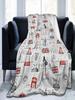Coperta in Flanella Union Jack Bandiera UK Simbolo Britannico di Londra Morbida Stampata Copriletto per Letto Divano Multifunzionale