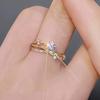 1PC Adjustable Premium Platinum/Rose Gold Plated Ring Ladies, Cosmic Track Planet Glitter Diamond Ring Ladies