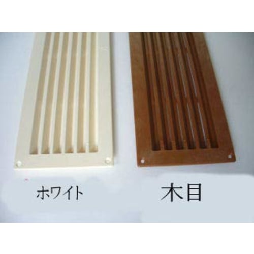 Mizukami Metal K Louver Type 5 P.C. Door Louver, 100mm x 300mm (White)