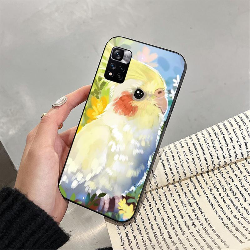 Phone Case For Xiaomi Redmi note 14 Pro 14 13 12 11 10 Pro 14S 12S 11S Redmi 14C 13C 10 Cockatiel bird