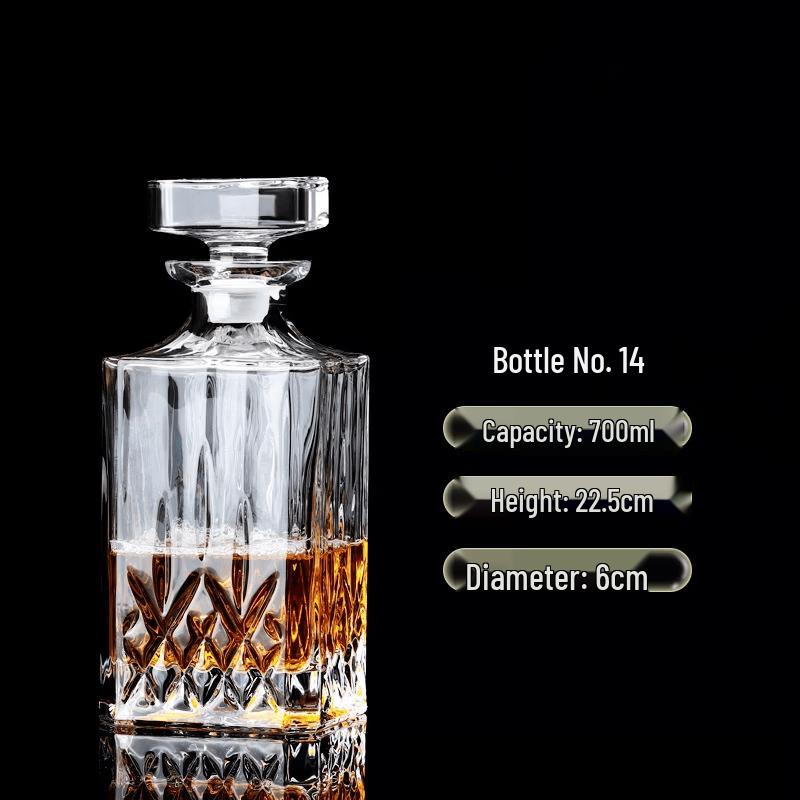 Crystal Whiskey Decanter with Lid