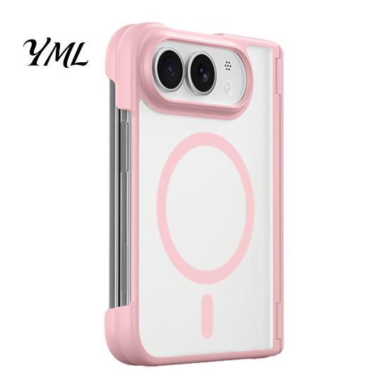 Hard PC Cellphone Cover Magnetic Phone Case for iPhone-Duo, Shockproof Folding Non Slip Protective Cover, Professional Mobile Shell, Accessories