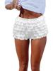 2025 Euro Lace Layered Mini Skirt with Patchwork and Ultra-short Hot Pants – Spring Trend Style