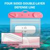 Universal Waterproof Phone Pouch Flexible Lightweight Dry Bag Sealed Case for Swimming Beach and Pool