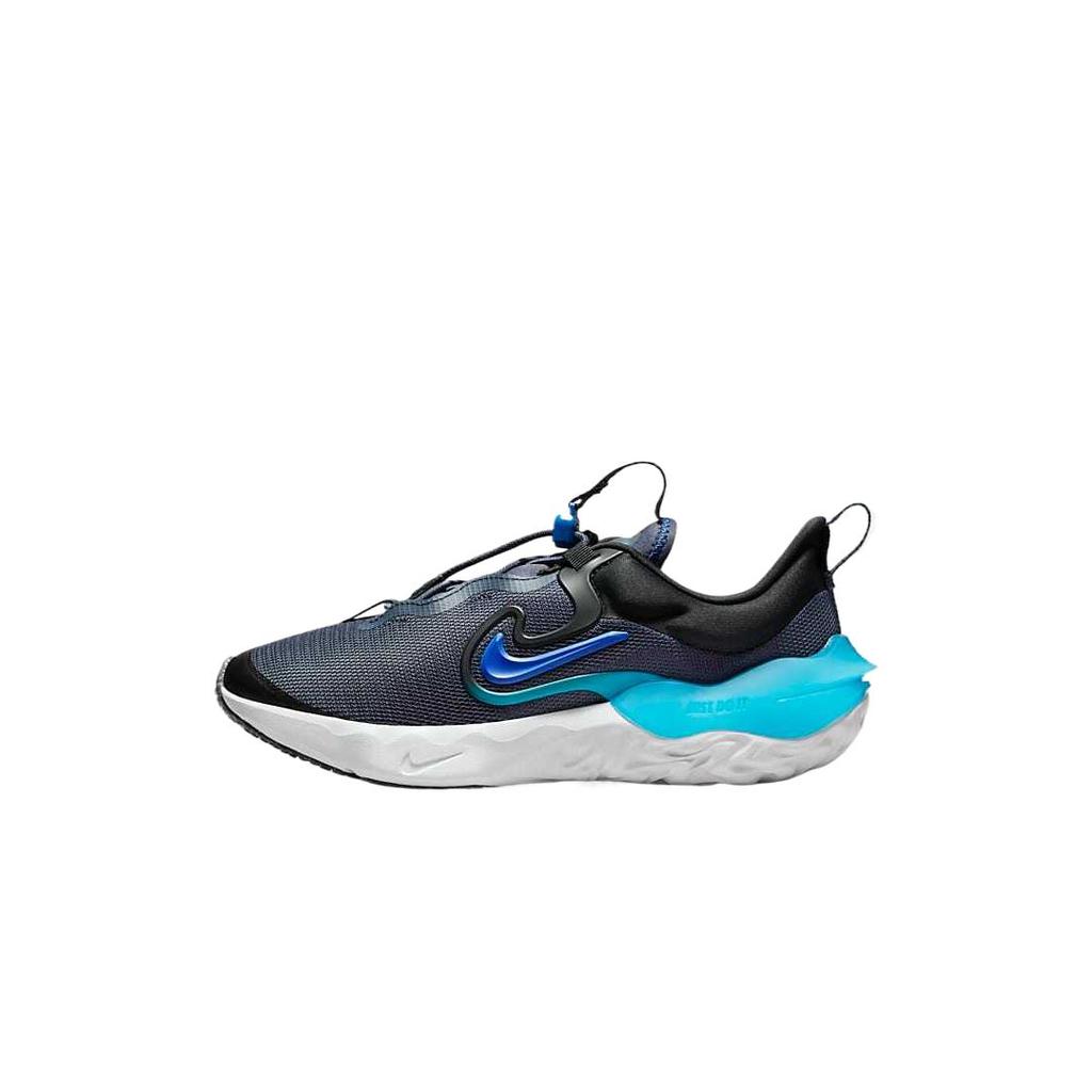 Nike Běžecké boty Flow GS Thunder Blue Lightning Dětské tenisky Černá Racer-Blue DR0472-400