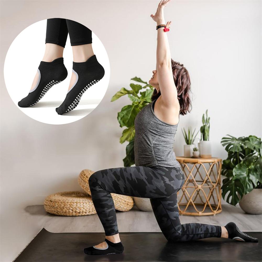 3 Paar Grip Pilates Socken für Damen – Rutschfeste Yoga Socken für Ballett, Tanz und Workouts