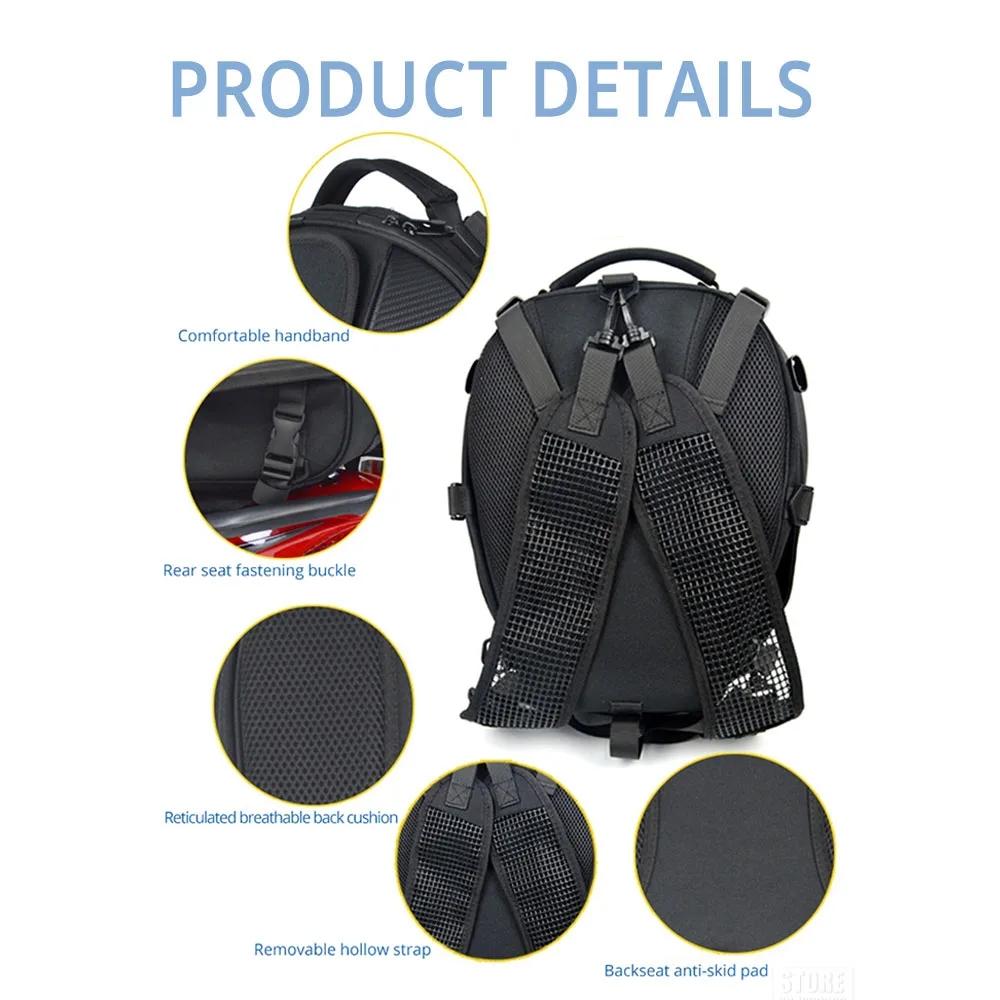 Motorcycle Helmet Bag Multifunctional Travel Bag Waterproof Motorcycle Tail Bag Motorcycle Bags Moto Backpack