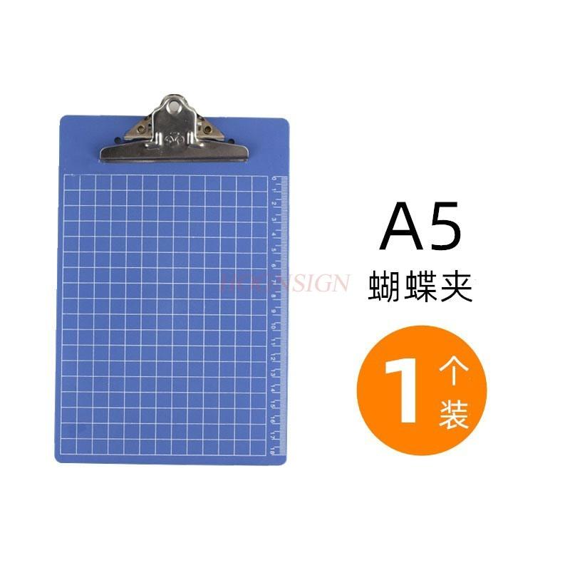 1pcs Writing Board Clip Butterfly Clip A4 Paper Clip Bill Clip Folder Plastic Clip Grid Board Clip