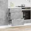 Lyon Kitchen Base Cabinet Concrete Grey Particleboard