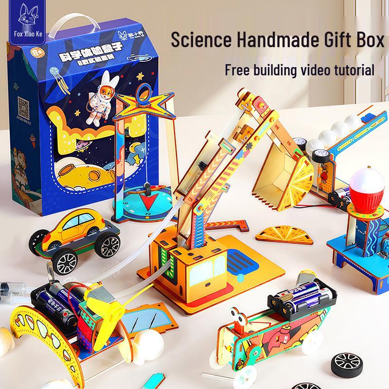 

Elementary Science & Technology Kit: DIY Wooden Invention Toy for Kids