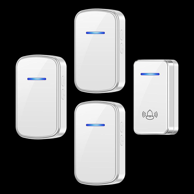 International Long-range Wireless Doorbell with Multi-Plug Compatibility (EU/US/UK/AU) - One-to-Three 433 MHz