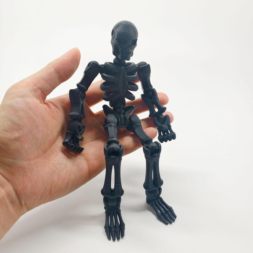 3D Articulated Skeleton Man: Poseable Stress Relief Toy & Decorative Craft Gift