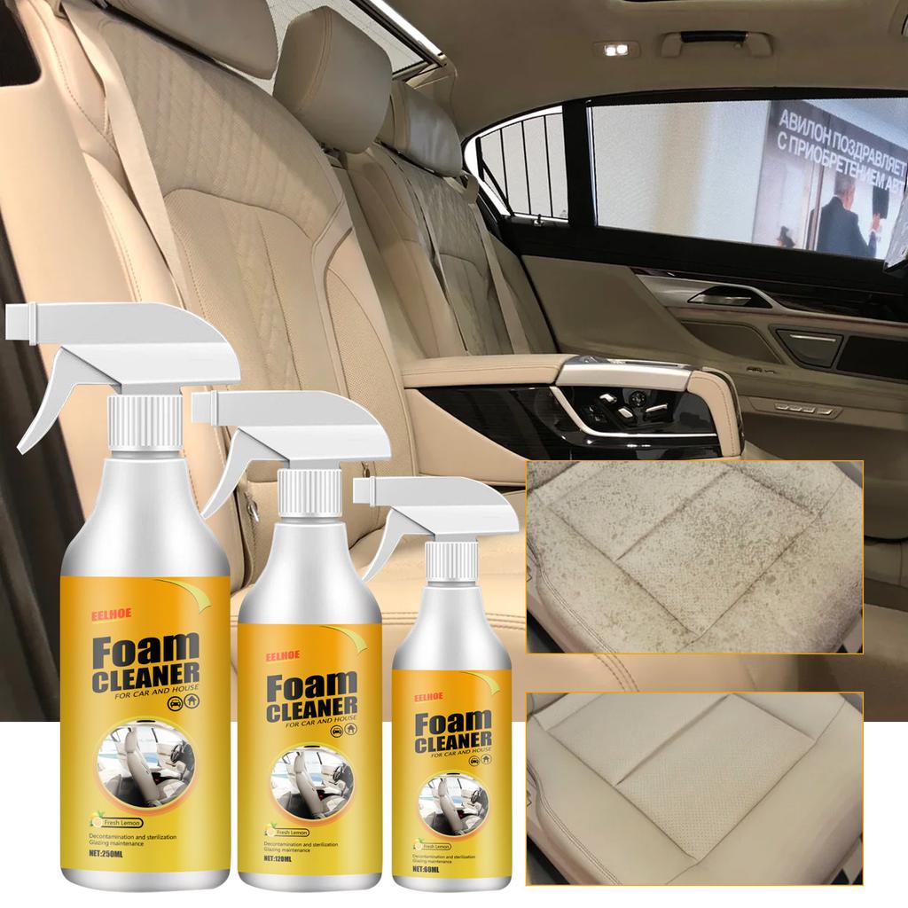 Auto Schaumreiniger Auto Innenraum Reinigungsspray für Autohimmel Sitz Haus 30/120/250ML Fleckenentferner Multifunktionaler Schaumreiniger