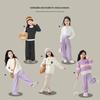 Hanhanxiang Girls' 2026 Autumn Wide-Leg Casual Sweatpants