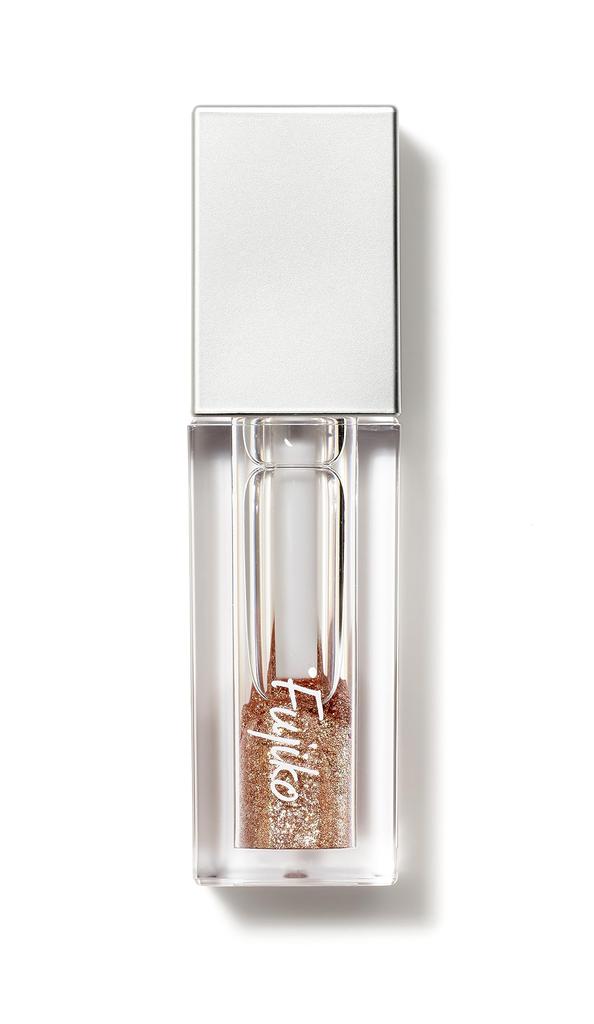 Fujiko Shake Shadow SV Glitter Highlighter Liquid Eyeshadow Tokimeki Glitter [Fujiko Official] Eyeshadow, Water-Based, Smudge-Resistant, (101 Rosé)