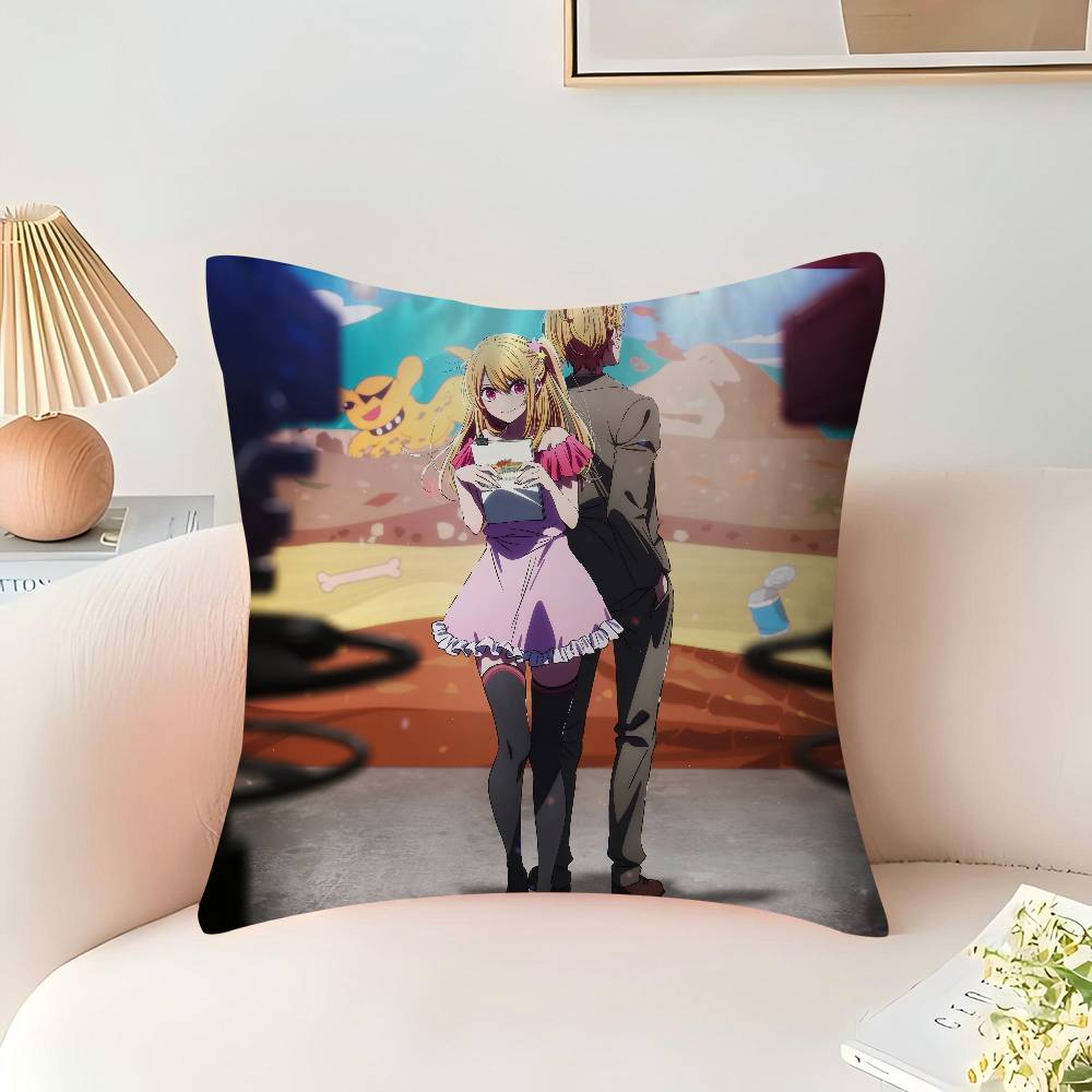 Anime O-Oshi No Ko Pillow Anime Pillow Sofa Bed Head Pillow Cover Cushion Cover 45x45 Cm Fashion