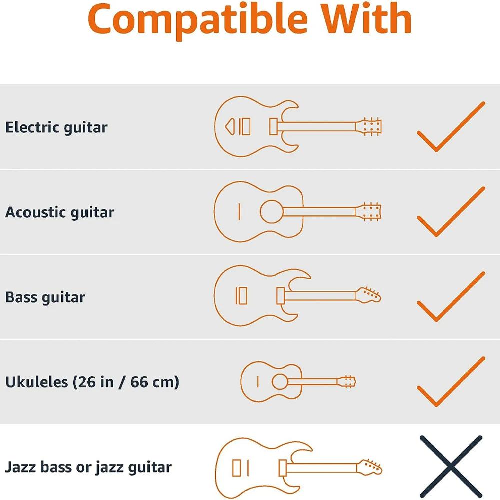 Portable Universal Guitar Stand - Collapsible Single Stand with Safety Lock for Travel - Compact Tripod Design