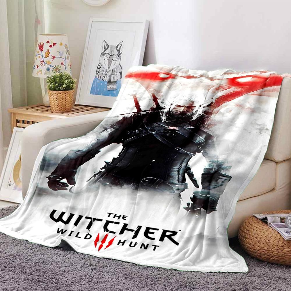1pc Blanket - The W-Witcher 3 Wild Hunt GAME Print Design,Lightweight Blanket for Sofa,Bed- Soft &Warm,Gift for All Seasons