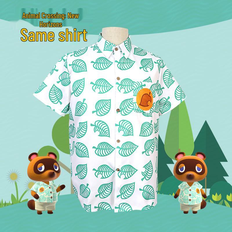 Cute Anime-Style Tom Nook Leaf Shirt - Animal Crossing Cosplay 130
