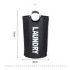 Foldable Large Oxford Cloth Laundry Basket - Washable, Portable, with Aluminum Handles