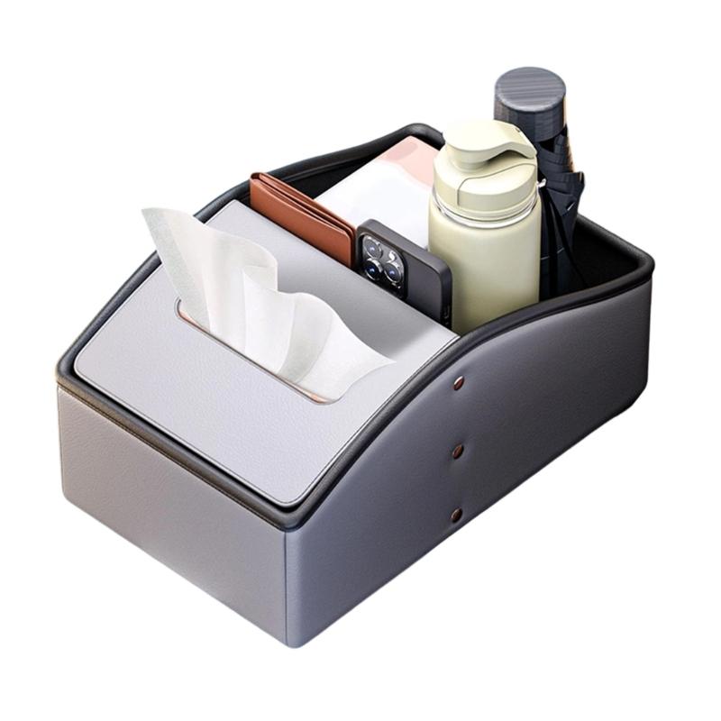 

Upgrades Car Console Storage Box Car Armrest Organizers Nappa Leather Box for family Commuters & Frequent Travel