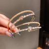 Heartshaped Jewelry Bracelet With Cubic Zirconia For Fashionable Women