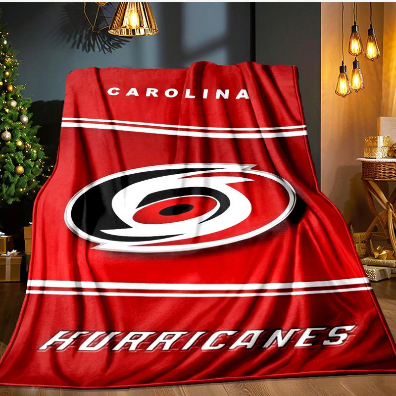 Hurricanes Team Spirit Blanket Flannel Throw for Sofa, Indoor, Camping, Living Room, Office, Chair, And Bed Soft Birthday Gift
