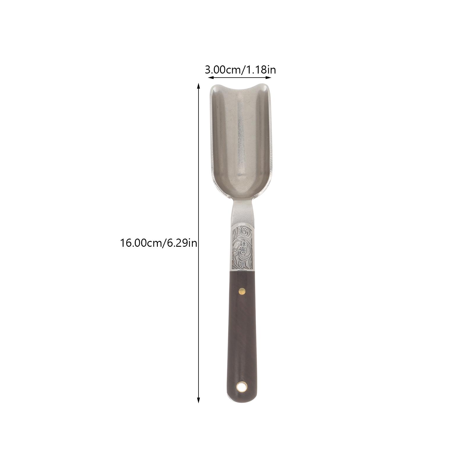 

Retro Tea Scoop Spoon Kitchen Coffee Bean Shovel Sugar Teaspoon Dishwasher Long Handle Loose Leaf