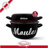 Marmite a moule - MENASTYL - 3645564 - En acier émaillé - Noir - 24 cm - Avec écritures - Tous feux dont induction