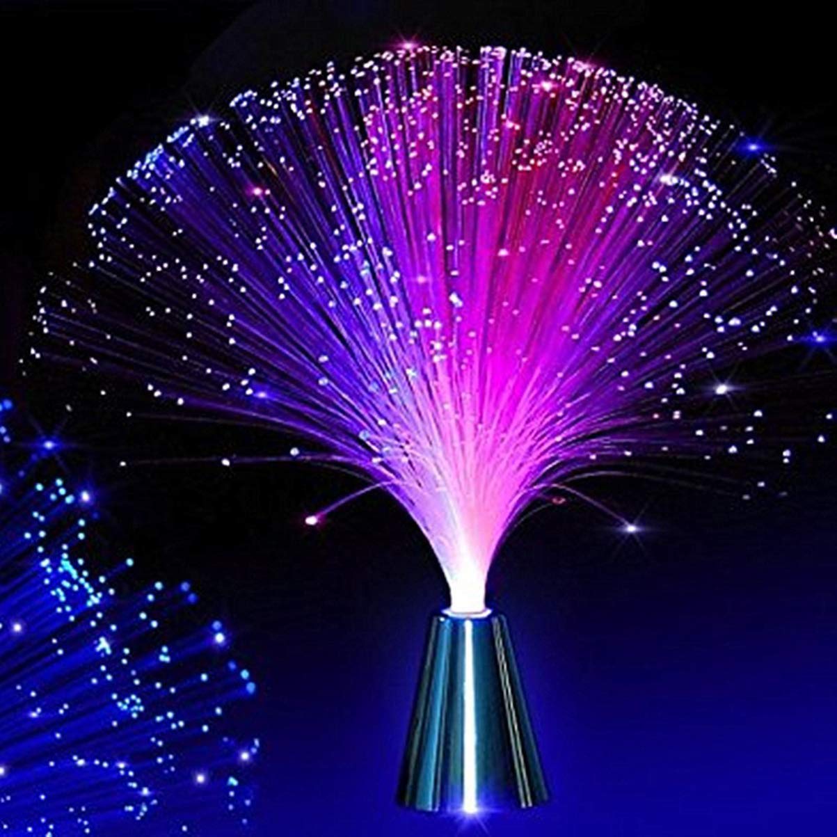 

NUOLUX Fiber Optic Light, Seven Colors, FlashingFade Mode, USB Powered, Stylish Home Decor for Kids Rooms, Bedrooms, Christmas, Birthdays, Parties,
