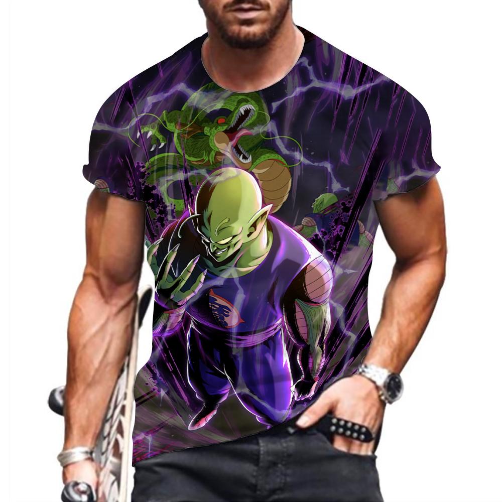 Letní pánské tričko 3D tisk Anime Oblečení Trend Topy Nadměrná trička Y2k Dětské nové Krátký rukáv Móda Krátký rukáv