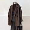 Women's Trendy Maillard Woolen Coat, 2025 Winter Collection - Cotton-Padded, Mid-Length, Petite Size