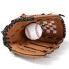 Zongsi Baseball Glove 9.5 Inches Softball Pitcher Catcher Kids Youth Adults Shock Absorption Built-in Beginner Left-Handed Brown
