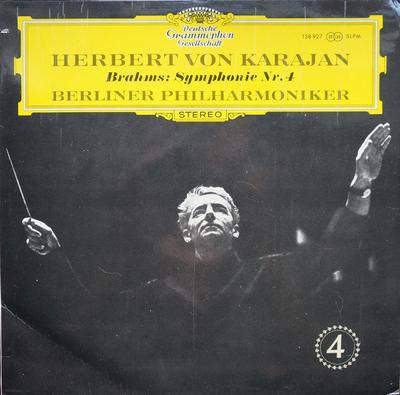 LP-skiva JOHANNES BRAHMS, HERBERT VON KARAJA - Symfoni Nr. 4 138927SLPM Deutsche Grammo Italien Klassisk Begagnad