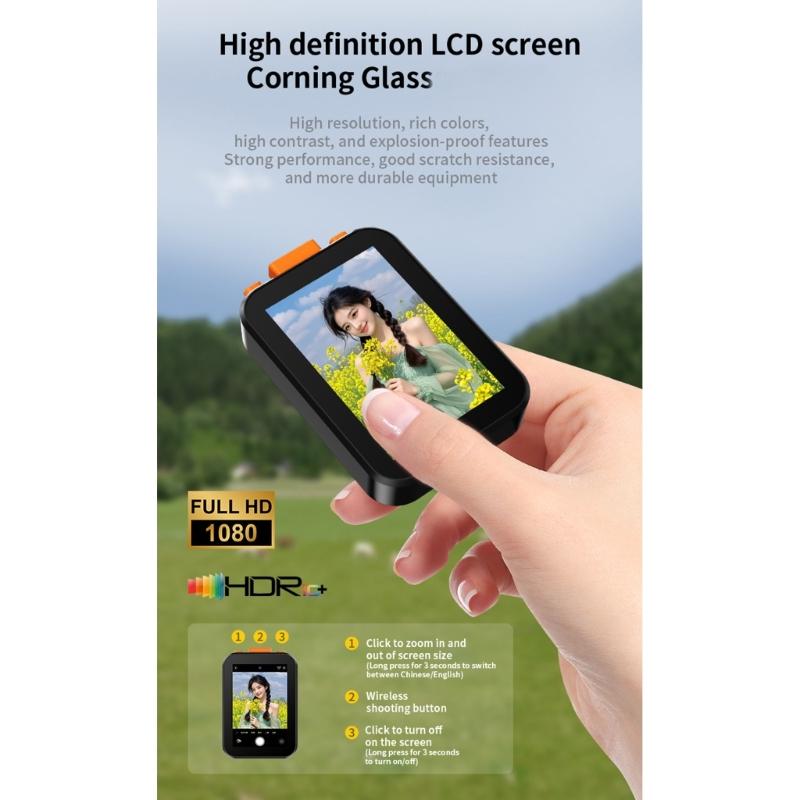 Vlog Selfie Monitor Screen 2.4/5Ghz With 2Inch 1080P Display Bluetooth-compatible Remote Control For Live Stream